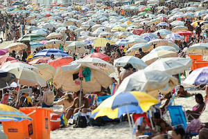Cariocas e turistas lotam praias do Rio Tomaz Silva/Agência Brasil