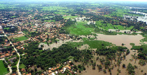 Em partes da área urbana e rural de Miranda
