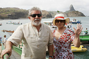 O ex-presidente Lula e a esposa, Marisa