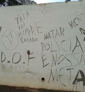 "Matar polícia é nossa meta" é trecho de música do MC Daleste. (Foto: Direto das Ruas)