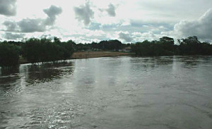 Nível do rio Aquidauana começa a subir novamente. (Foto: Plínio Goes)