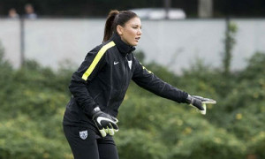 Goleira da seleção americana Hope Solo - Reprodução / Twitter: ?@ussoccer_wnt