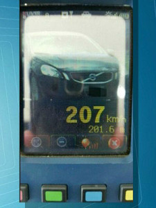 Radar flagrou motorista a 207 km/h em rodovia de MS (Foto: Reprodução/ TV Morena)