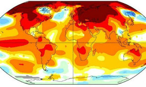 O maior aumento já registrado havia sido em janeiro, com 1,14º C, durante este mesmo período em 30 anos Foto: Divulgação/Nasa