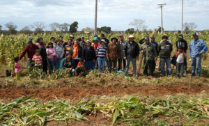Agricultores Indígenas Terena da aldeia Mãe Terra, que integra a Aldeia Cachoeirinha, município de Miranda (MS).