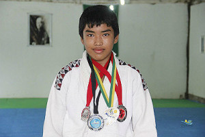 Judoca Victor Vinicius Pereira de 12 anos