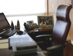 Mesa de trabalho de Dilma Rousseff no Palácio do Planalto