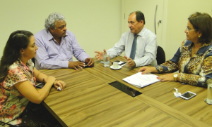 Reunião aconteceu na última quarta-feira (04.05), no gabinete da 1ª secretaria da ALMS, em Campo Grande
