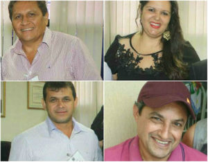 Vereadores Francisco Cebalho (PRP) presidente, Elange Ribeiro (PRP) vice-presidente, valter Ferreira (DEM) 1º secretário e Adilson Saraiva (PTB)
