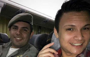 Miguel Martins, que recebeu autorização da Brigada Militar para se casar fardado com Diego Souza