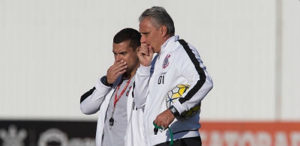 Tite comandou o último treino nesta passagem pelo Corinthians nesta quarta (15)