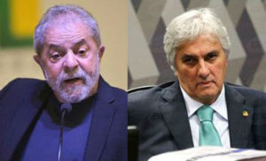 Ex-presidente Luiz Inácio Lula da Silva, o ex-senador Delcídio do Amaral