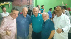 Deputado Paulo Correia, João Leite Schimitd , ex-prefeito Moacir Khol, presidente do PT professor Biffi e o candidato a prefeito Bira