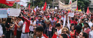 Manifestação a favor da presidenta afastada Dilma Rousseff foi convocada pela Frente Povo Sem Medo e começou na Praça Sete Léo Rodrigues/Agência Brasil