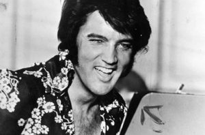Elvis Presley em retrato na década de 1970