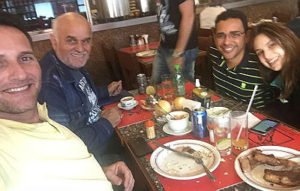 Bauer e Emerson (E) e Patrícia com o namorado – Para delegado, não houve sequestro
