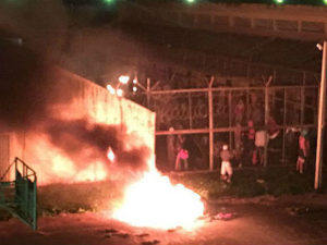 Rebelião no presídio de Segurança Máxima de Naviraí (Foto: Polícia Civil/Divulgação)