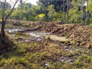 Intenção era fazer tanque para piscicultura