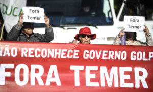 O protesto segue a orientação da CONTICOM