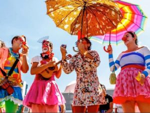 Palhaças se apresentam em Brasília (Foto: Carlos Mattos)
