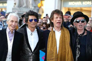 Mick Jagger, Keith Richards, Ronnie Wood e Charlie Watts