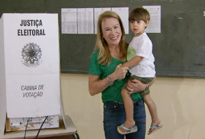 A prefeita de Boa Vista, Teresa Surita (PMDB), foi eleita no primeiro turno