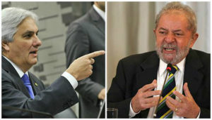 Delcídio e Lula. Fonte: Fotos Públicas/EFE/ Montagem