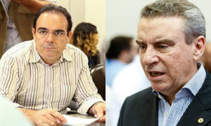 Em gravação, Paulo Corrêa orienta Felipe Orro para criar 'ponto fictício' para servidores. Foto: Topmidia