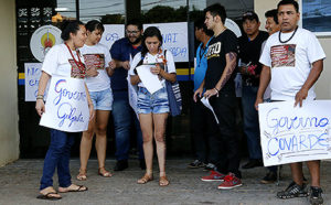 Protesto contra à nomeação do general da reserva militar Renato Vidal Sant'anna para a CR (Coordenação Regional) da Funai 