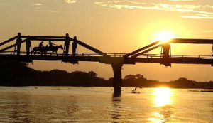 Ponte velha sobre o Rio Miranda no Passo do Lontra. Foto: Divulgação