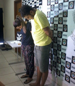 Em abordagem casal tentou fugir, mas foi detido - Foto: Mariane Chianezi / Portal Correio do Estado