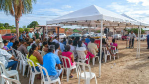 Lançamento da ação ocorreu no bairro Ernesto Sassida (Foto: Renê Carneiro)