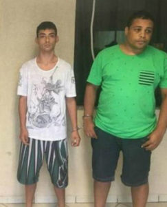 Jackson Rodrigues (de verde) apresentou identidade falsa (Foto: Divulgação)