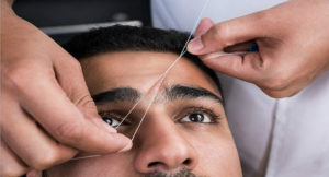 Remove uma linha inteira de pelos de uma só vez