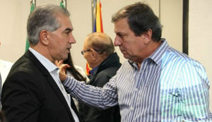 Governador Reinaldo e Sérgio de Paula que foi coordenador eleitoral do PSDB no interior