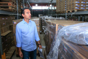 Somente na entrega de hoje, foram 35 itens sendo, em sua maioria, medicamentos essenciais