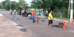 Obras realizou na Avenida João Pedro Pedrossian 