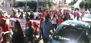 Protesto contra o desmonte dos direitos dos trabalhadores