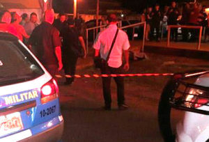 Crime aconteceu em frente a academia no centro de Ponta Porã - Foto: Ponta Porã Informa