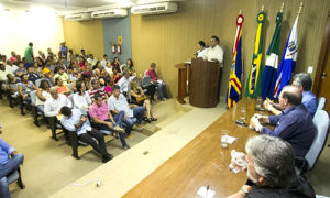 Ruiter destacou o Programa Nacional de Alimentação Escolar na cidade (Foto: Clóvis Neto)